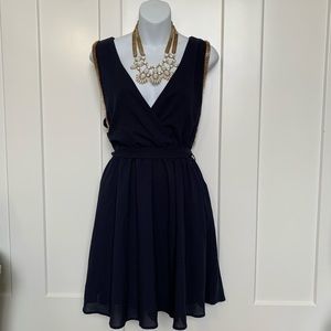 Navy blue & gold Dress